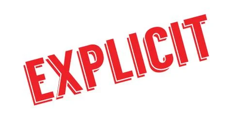 Explicit rubber stamp Stock Illustration