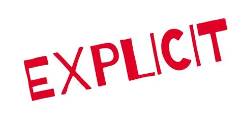 Explicit rubber stamp Stock Illustration