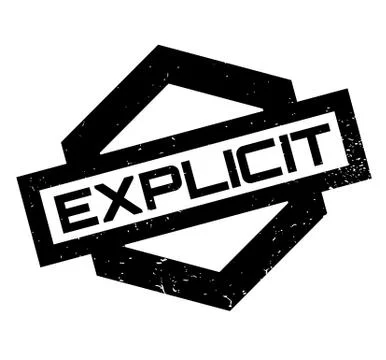 Explicit rubber stamp Stock Illustration