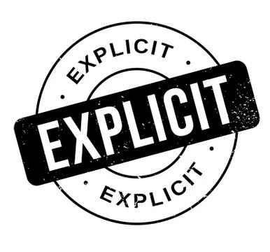 Explicit rubber stamp Illustrazione stock