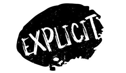 Explicit rubber stamp Stock Illustration