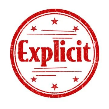 Explicit sign or stamp Stock Illustration