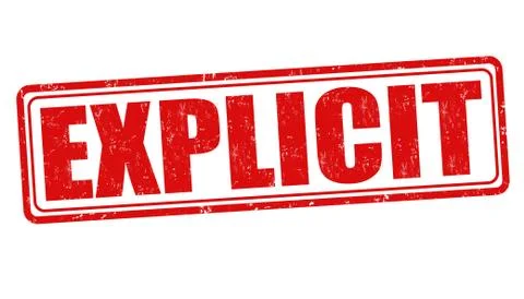 Explicit sign or stamp Stock Illustration