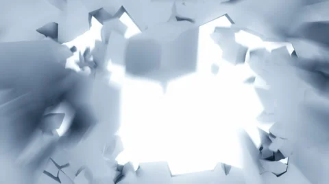 Exploadind Wall Stock Footage 5091621