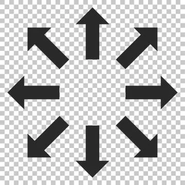 Explode Arrows Vector Icon Stockillustratie