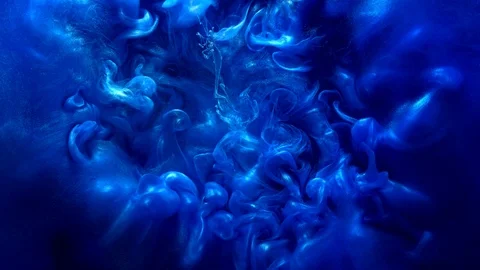 Explode effect animation navy blue smoke puff Stock Footage 118527732