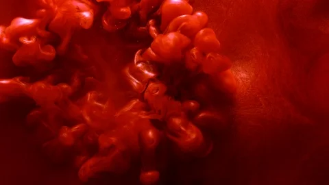 Explode effect animation red glitter fluid motion Stock Footage 118528097
