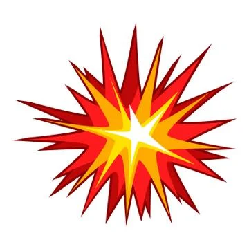 Explode effect icon, cartoon style Illustrazione stock