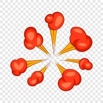 Explode effect icon, cartoon style Stock Illustration