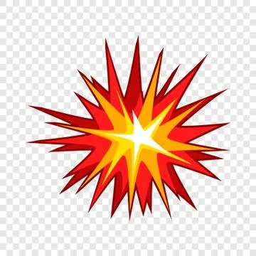 Explode effect icon, cartoon style Stock Illustration