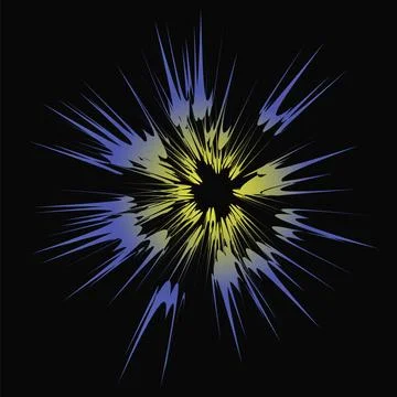 Explode Flash, Cartoon Explosion Explode Flash, Cartoon Explosion, Star Bu... 库存照片