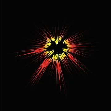 Explode Flash, Cartoon Explosion Explode Flash, Cartoon Explosion, Star Bu... 库存照片