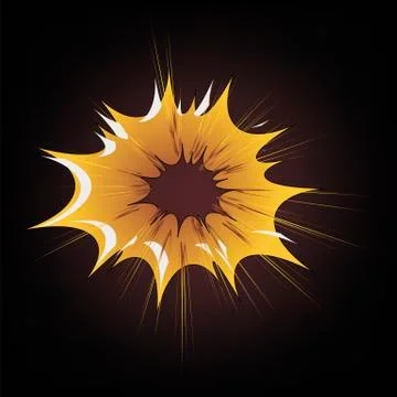 Explode Flash, Cartoon Explosion Stock Illustration