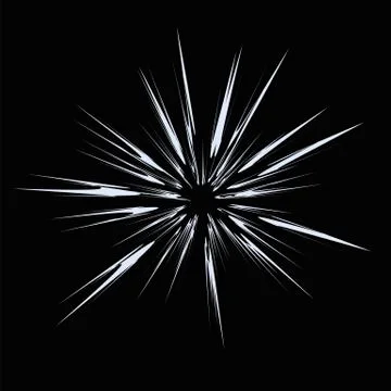 Explode Flash, Cartoon Explosion Illustrazione stock