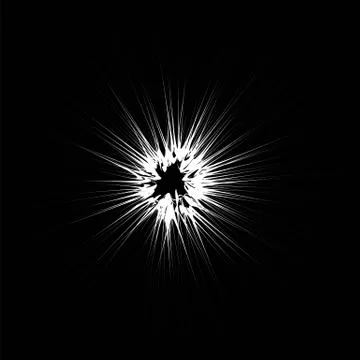 Explode Flash, Cartoon Explosion Illustrazione stock