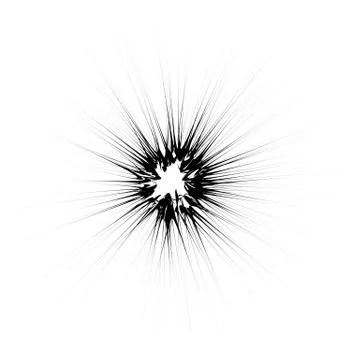 Explode Flash, Cartoon Explosion, Star Burst 스톡 일러스트