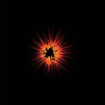 Explode Flash, Cartoon Explosion, Star Burst Illustrazione stock