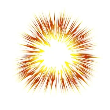 Explode Flash, Cartoon Explosion, Star Burst Illustrazione stock