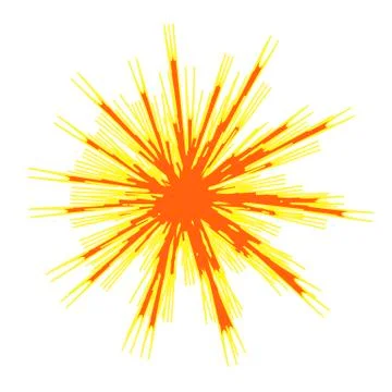 Explode Flash, Cartoon Explosion, Star Burst Icon Illustrazione stock