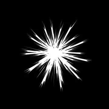 Explode Flash, Cartoon Explosion, Star Burst Illustrazione stock