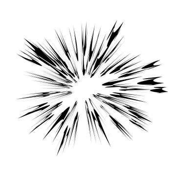 Explode Flash, Cartoon Explosion, Star Burst Stock Illustration