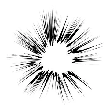 Explode Flash, Cartoon Explosion, Star Burst Illustrazione stock