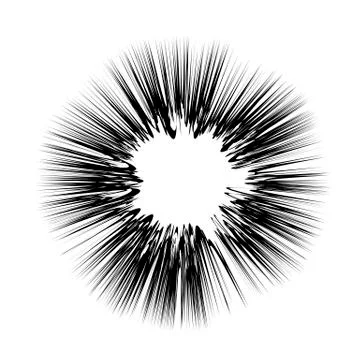 Explode Flash, Cartoon Explosion, Star Burst Illustrazione stock
