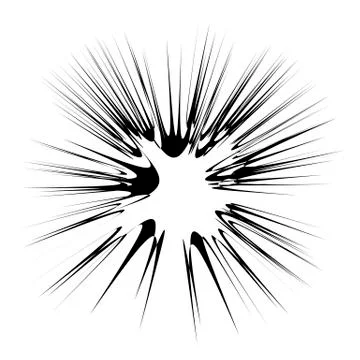 Explode Flash, Cartoon Explosion, Star Burst Illustrazione stock
