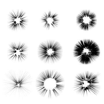 Explode Flash, Cartoon Explosion, Star Burst Illustrazione stock