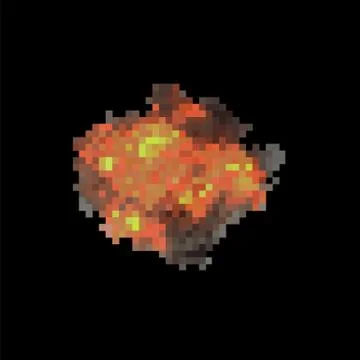 Explode Flash, Cartoon Explosion, Star Burst. Sharp Particles Fly in the Air 스톡 일러스트