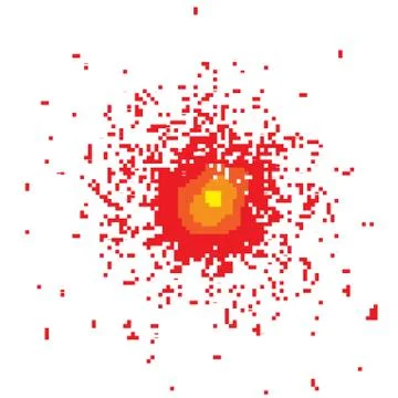 Explode Flash, Cartoon Explosion, Star Burst. Sharp Particles Fly in the Air Stock Illustration