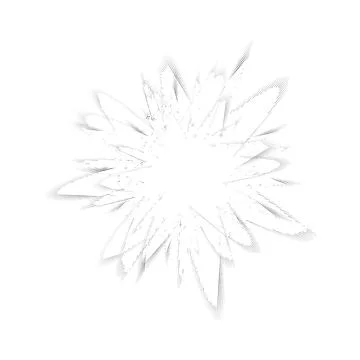 Explode Flash, Cartoon Explosion, Star Burst Isolated on White Background Stock Illustration