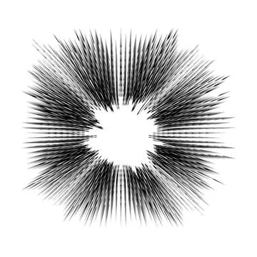 Explode Flash, Cartoon Explosion, Star Burst Isolated on White Background Stock Illustration