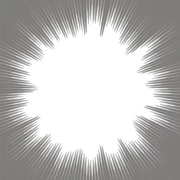 Explode Flash, Cartoon Explosion, Star Burst Isolated on Gray Background 库存插图