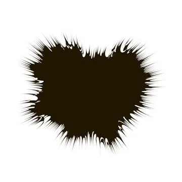 Explode Flash, Cartoon Explosion, Star Burst Isolated on White Background Stock Illustration