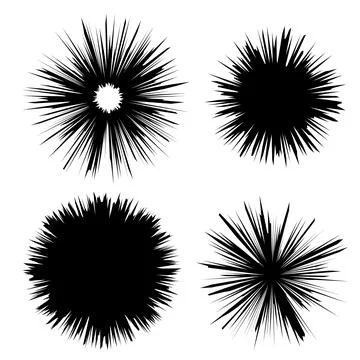 Explode Flash, Cartoon Explosion, Star Burst Isolated on White Background Stockillustratie