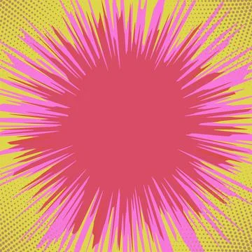 Explode Flash, Cartoon Explosion, Star Burst Dotted Background 스톡 일러스트