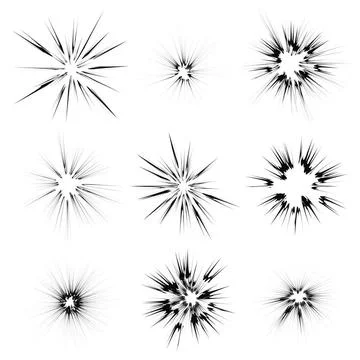 Explode Flash, Cartoon Explosion, Star Burst Explode Flash, Cartoon Explos... Stock Photos