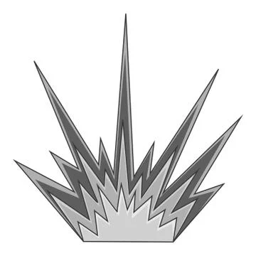 Explode flash icon monochrome 스톡 일러스트