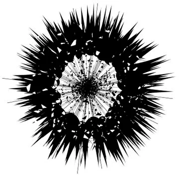 Explode Flash, Star Burst Isolated on White Background Stock Illustration