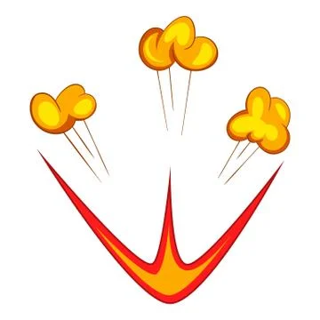 Explode icon, cartoon style 스톡 일러스트