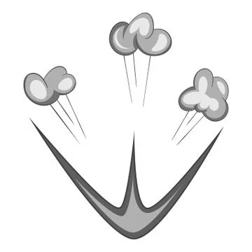 Explode icon monochrome Illustrazione stock