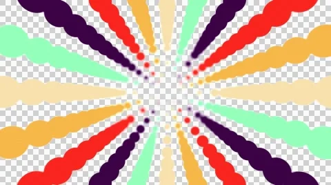 Explode Implode DotTunnel YellowRedPurple 4K with Alpha Stock Footage 51034203