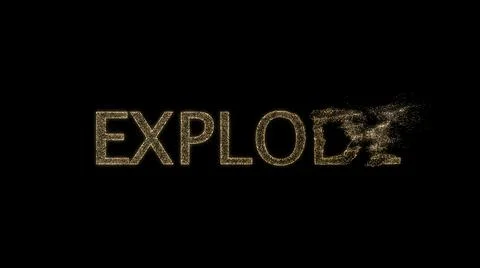 Explode particle blow in the air. Stock Illustration