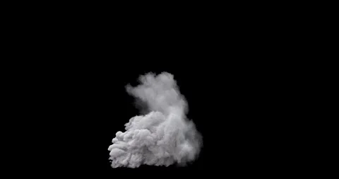Explode pollution carbon fume vfx vdo footage 3d rendering black backgrounds Vídeos de archivo 331412091