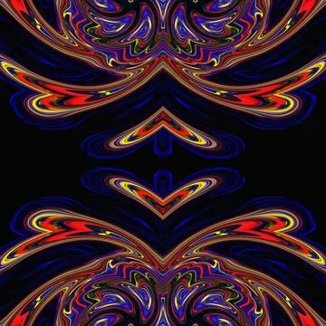 Explode Spread Smooth Concept Symmetric Pattern Ornamental Decorative Kaleido Illustrazione stock