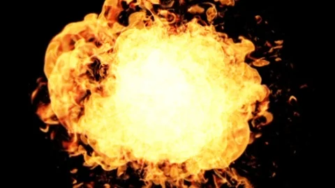 Exploded flame animation Stock Footage 105484723
