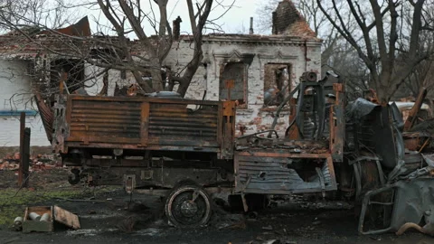 Exploded vehicles of the russian occupants in Ukraine Видео 200786507