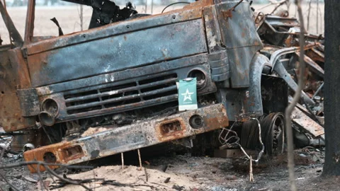 Exploded vehicles of the russian occupants in Ukraine Vidéo 200920137