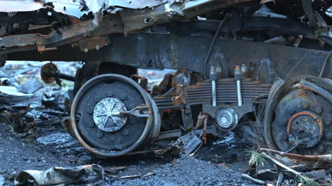 Exploded vehicles of the russian occupants in Ukraine Vidéo 200921349